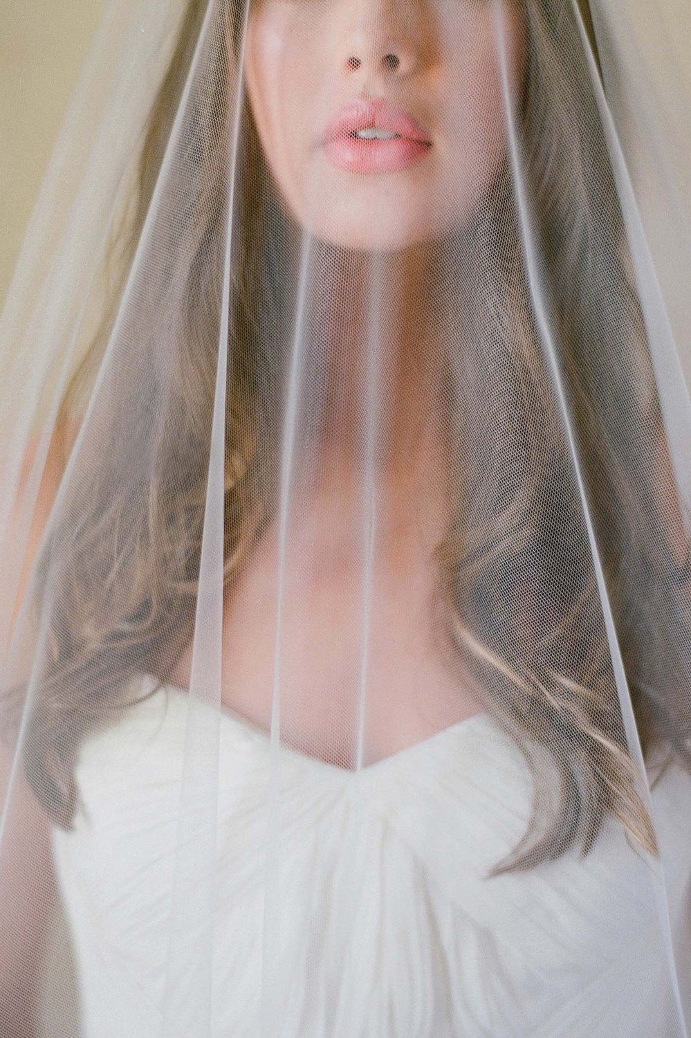 ETHEREAL LUX BLUSHER VEIL - STYLE V61