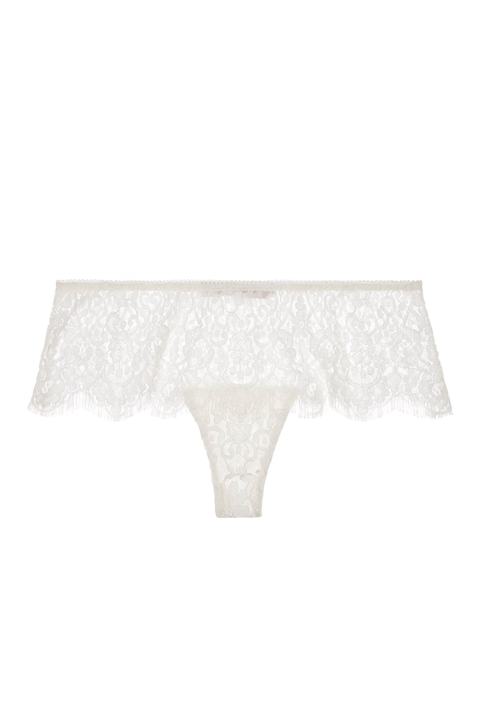 Jen French lace cheeky bikini briefs in Ivory