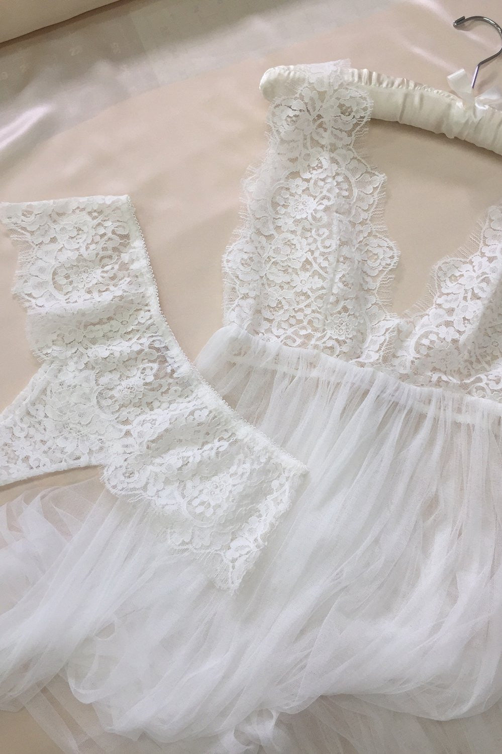 Jen French lace briefs in Ivory