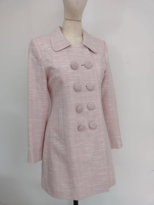 Black Swan French Tweed Limited Edition Pink Winter Coat