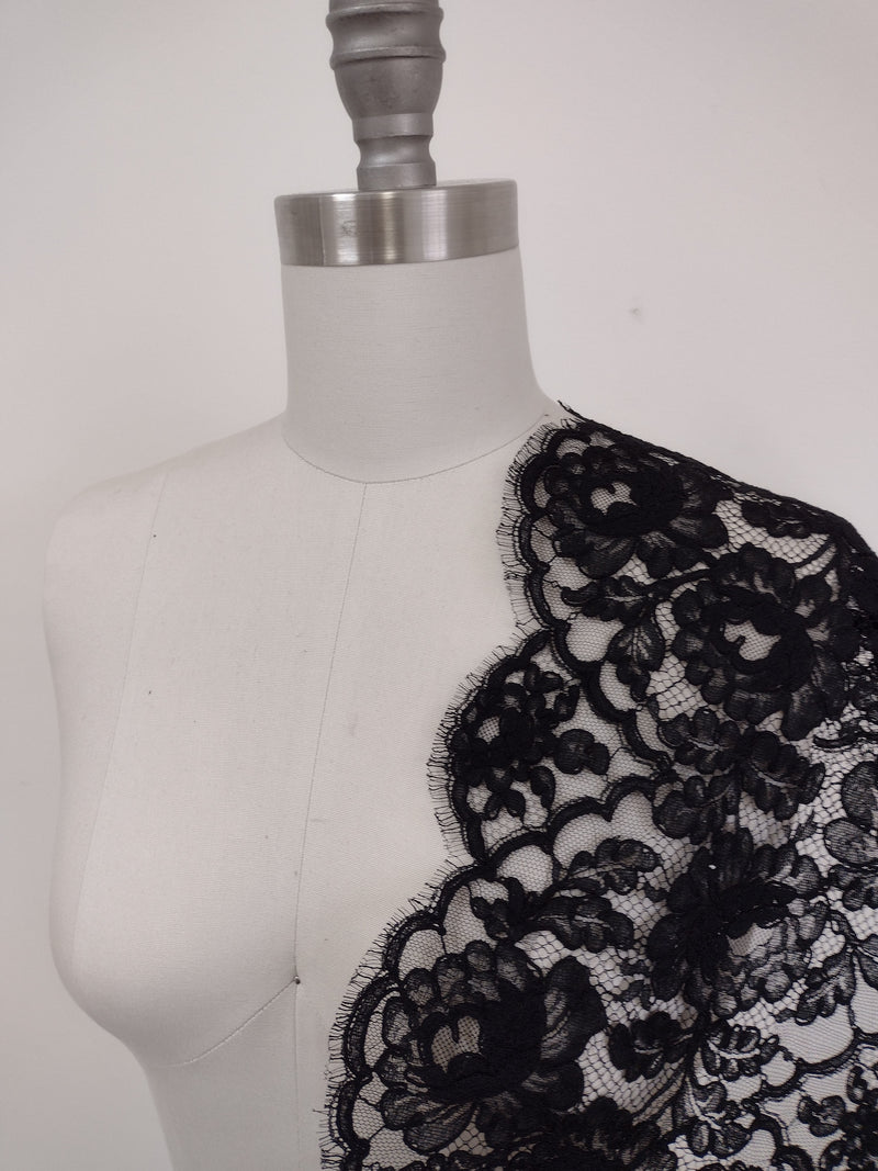 Nadine French lace sheer tulle bolero cover up shrug