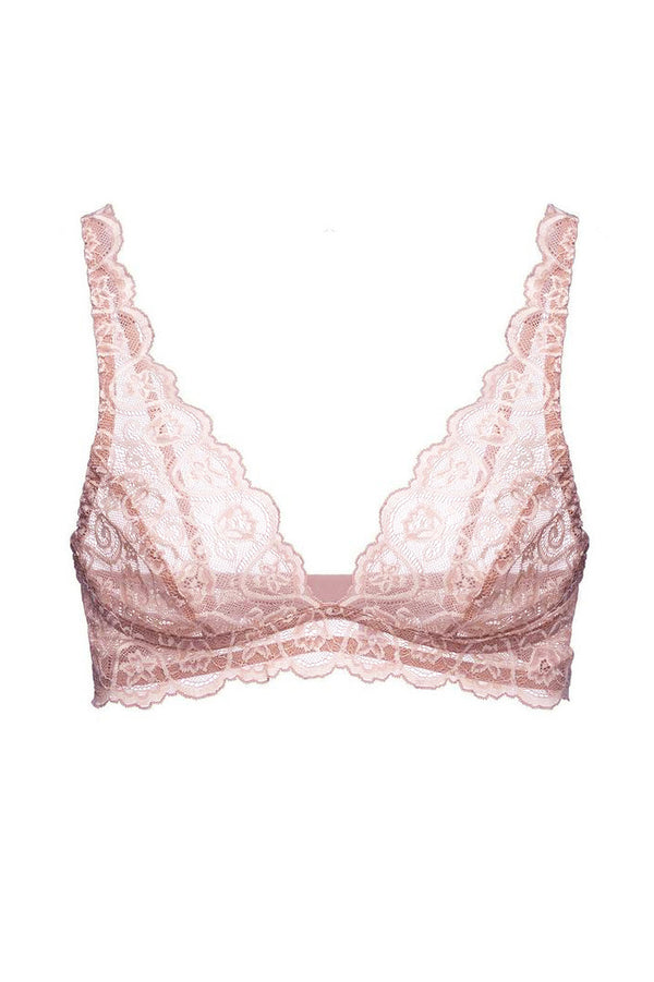 Commando Tulip lace bra bralette in Blush pink or Black