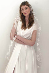 Whimsy French lace Mantilla veil