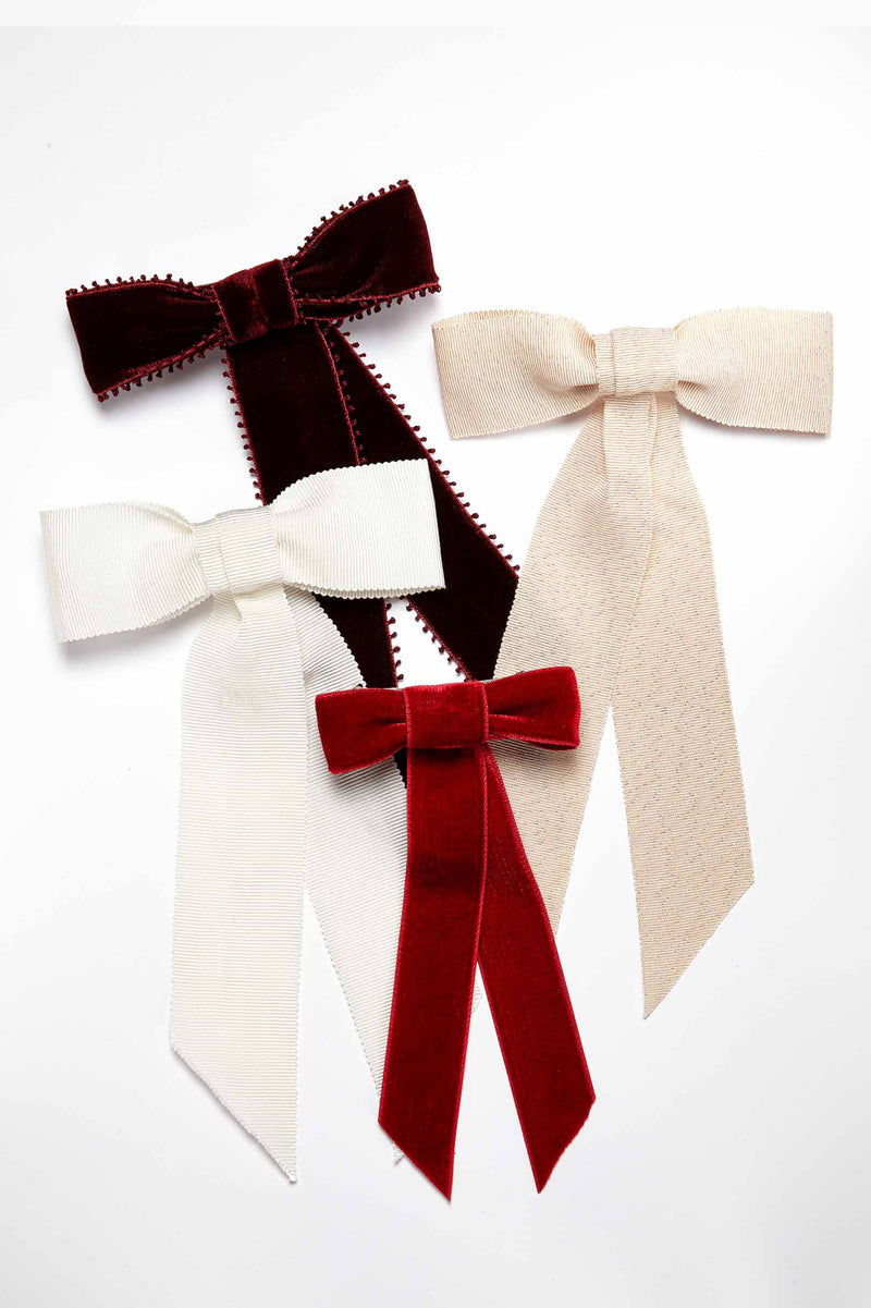 Jennifer Velvet Bow Barrette