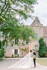 Lush Alencon French Lace One Tier Veil