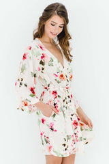 Watercolor Dreams Floral print Bridesmaids Robes Bridal party Kimono Robe