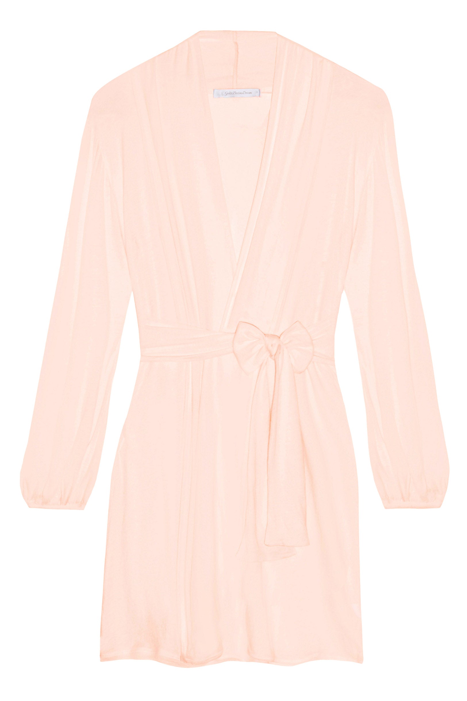 Lounge Pima Cotton Robe in blush pink