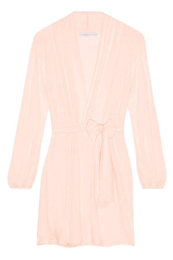 Lounge Pima Cotton Robe in blush pink
