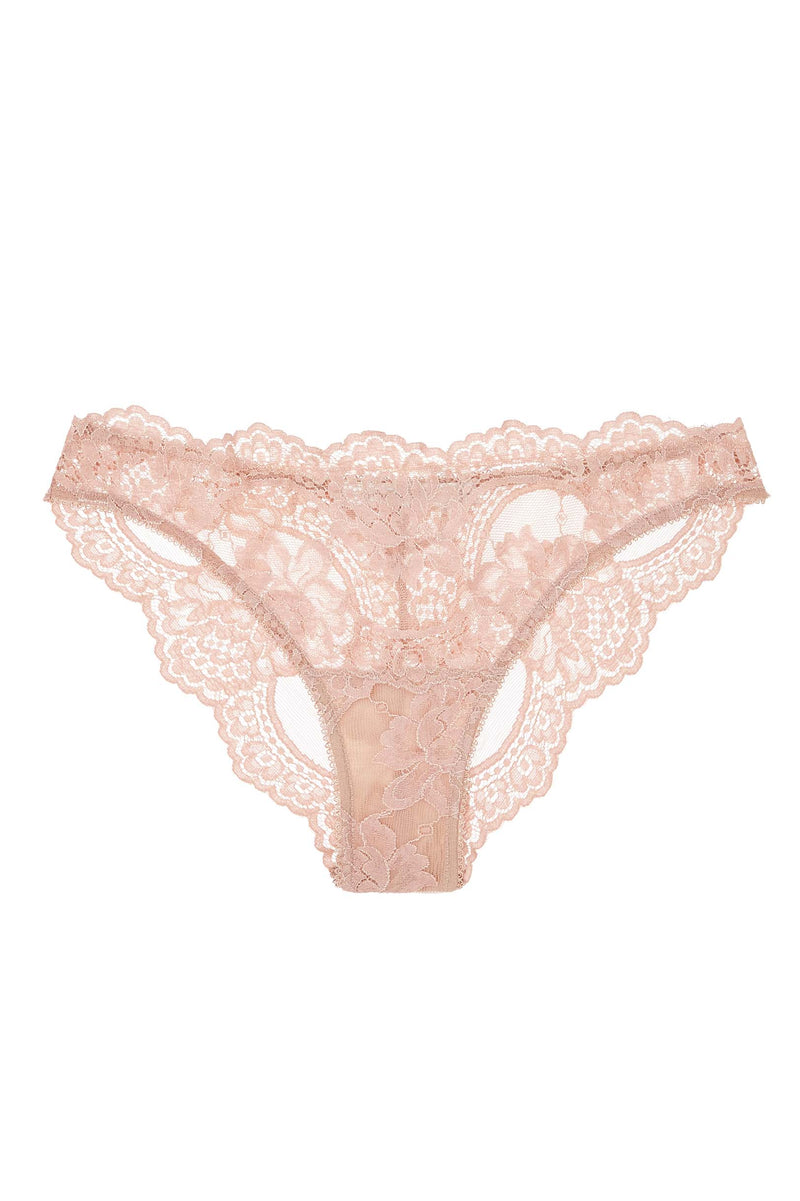 Rosa Scalloped French lace Panties briefs in Black –