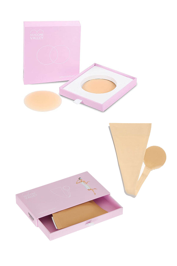 Silicone Thin Concealers Petals and Sideless Thong