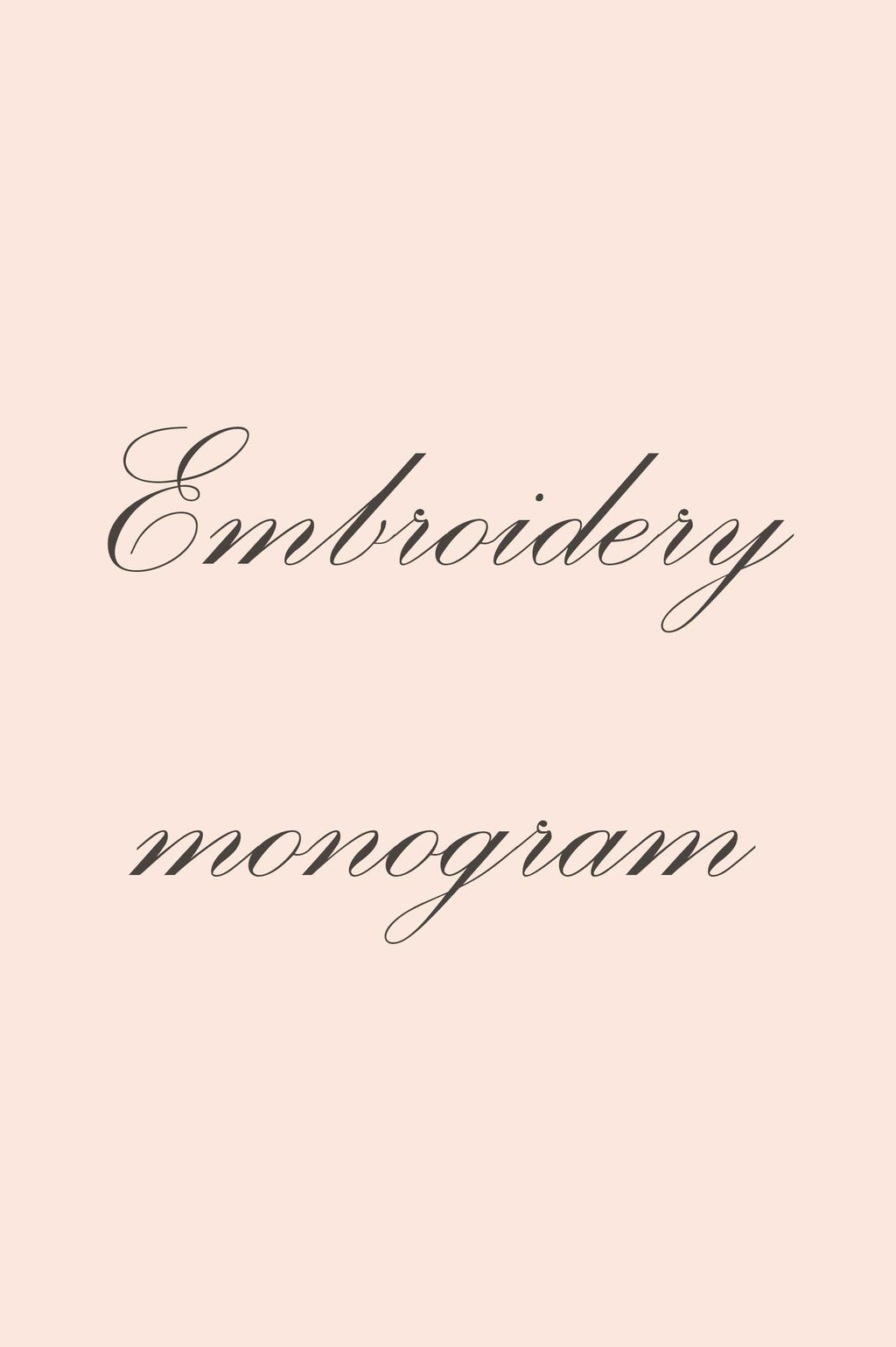 Embroidery monogram – GirlandaSeriousDream.com