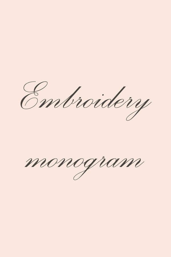 Embroidery monogram