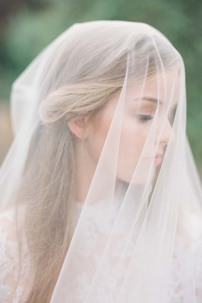 Royal Cathedral Bridal Veil Drop Wedding Veil | Eden Luxe Bridal Pale Ivory