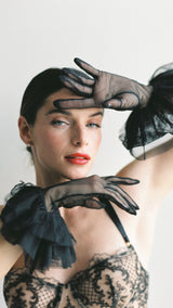 Catherine Couture French lace gloves