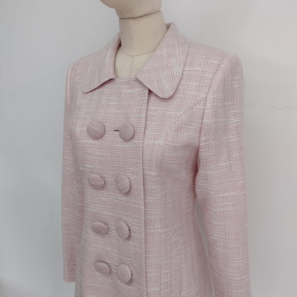 Pink deals tweed coat