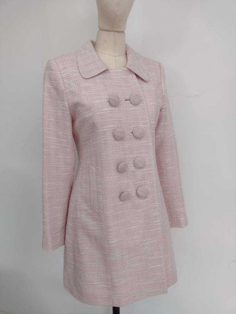 Black Swan French Tweed Limited Edition Pink Winter Coat