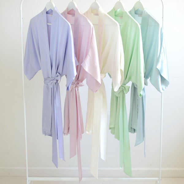 Samantha bridal silk kimono robe bridesmaids robes in Spring