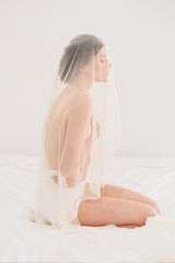 SUBLIME SILK TULLE VEIL IN IVORY OR OFF-WHITE